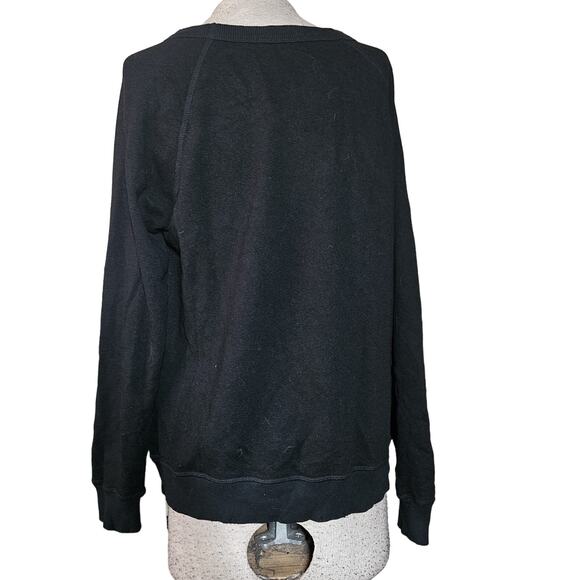 Philanthropy Mika Sweatshirt in Black Cat Size Small - Picture 2 of 5